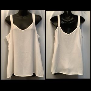 Mod Lusive Tank Women’s Large Bubble Crepe Cream Neutral